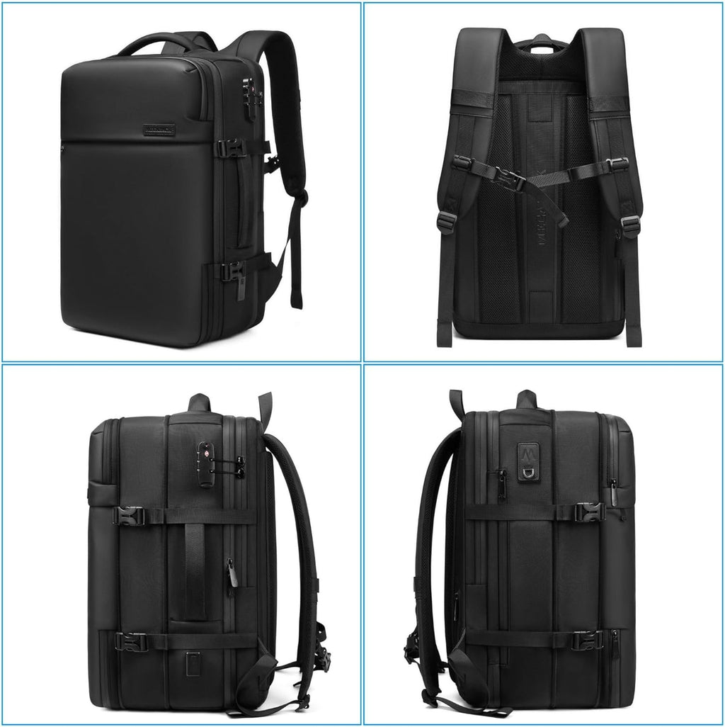 Vacuum Travel Backpack, 70L Expandable Air Vacuum Backpack for Travel, Vacpack Travel Vacuum Bags with Pump, TSA Lock, USB Charging Port, Waterproof